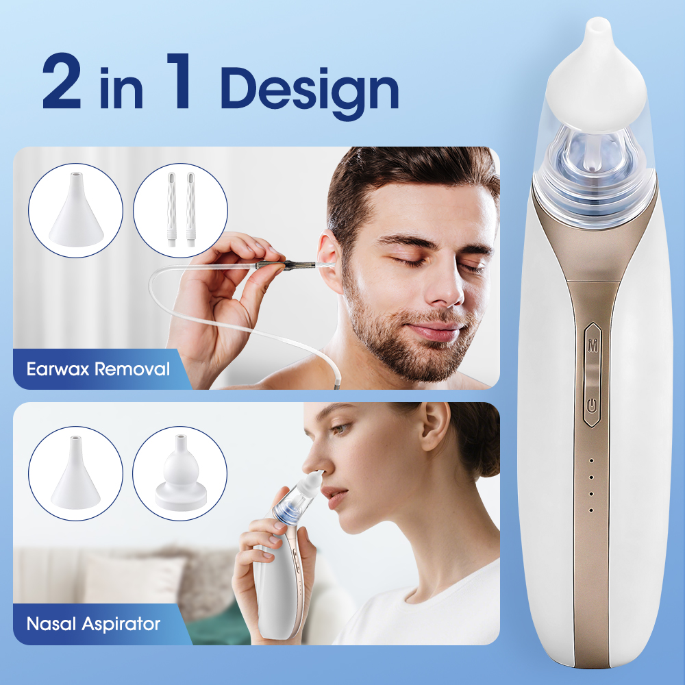 Nasal Aspirator - Elektrischer Sauger, Nasensauger, Ohrenreiniger für Erwachsene